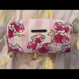 NWT Victoria secret floral makeup bag